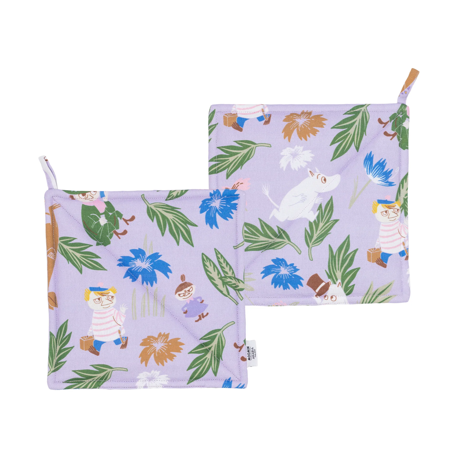 Muumi patalappu 22x26 cm 2-pack, Lila Moomin Arabia