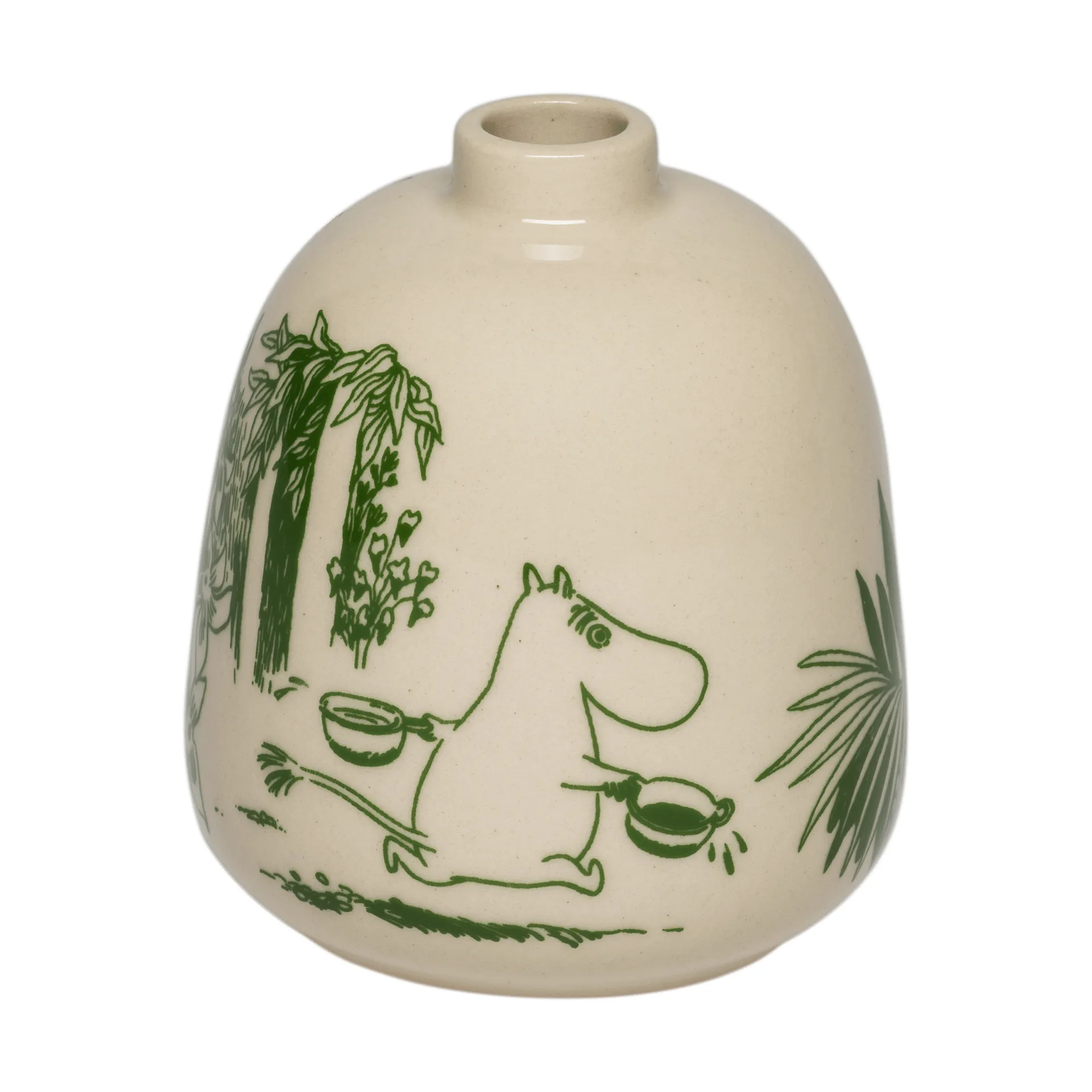 Mystiikan metsä Muumi maljakko, Vihreä, 8,3 cm Moomin Arabia