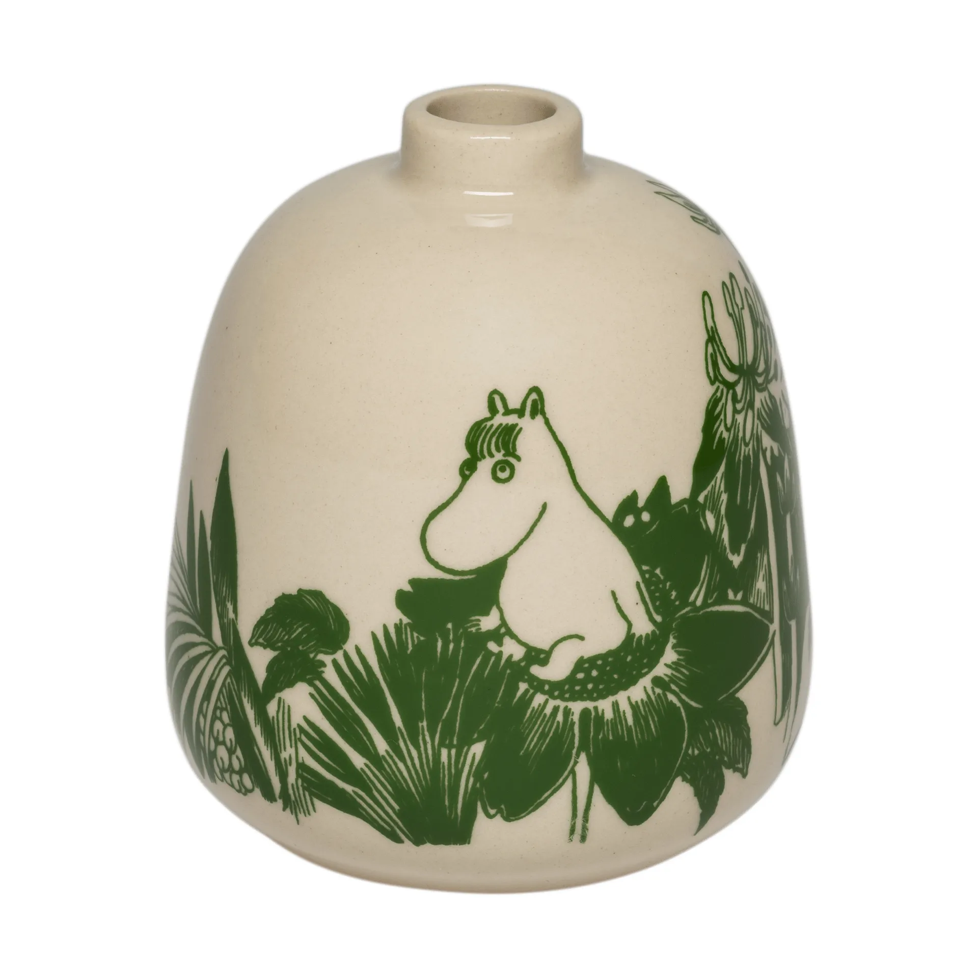 Mystiikan metsä Muumi maljakko, Vihreä, 8,3 cm Moomin Arabia