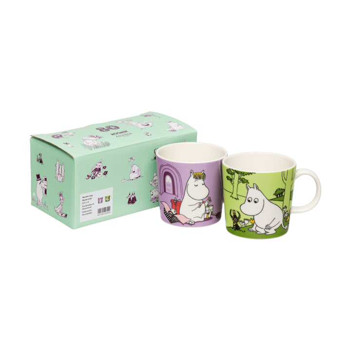 Niiskuneiti & Muumipeikko Muumimuki 2 delar - 30 cl - Moomin Arabia
