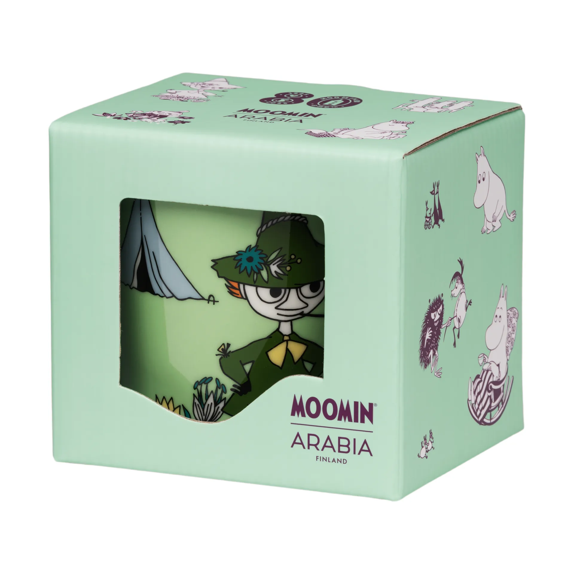 Nuuskamuikkunen muumimuki 80-vuotisjuhla, 30 cl Moomin Arabia