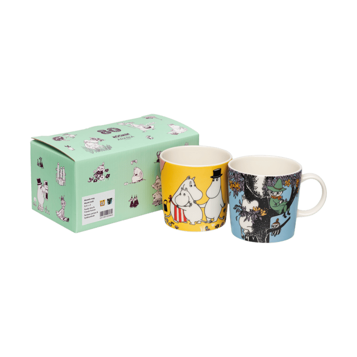 Perhehetki & Ikuiset ystävät Muumimuki 2 delar - 30 cl - Moomin Arabia
