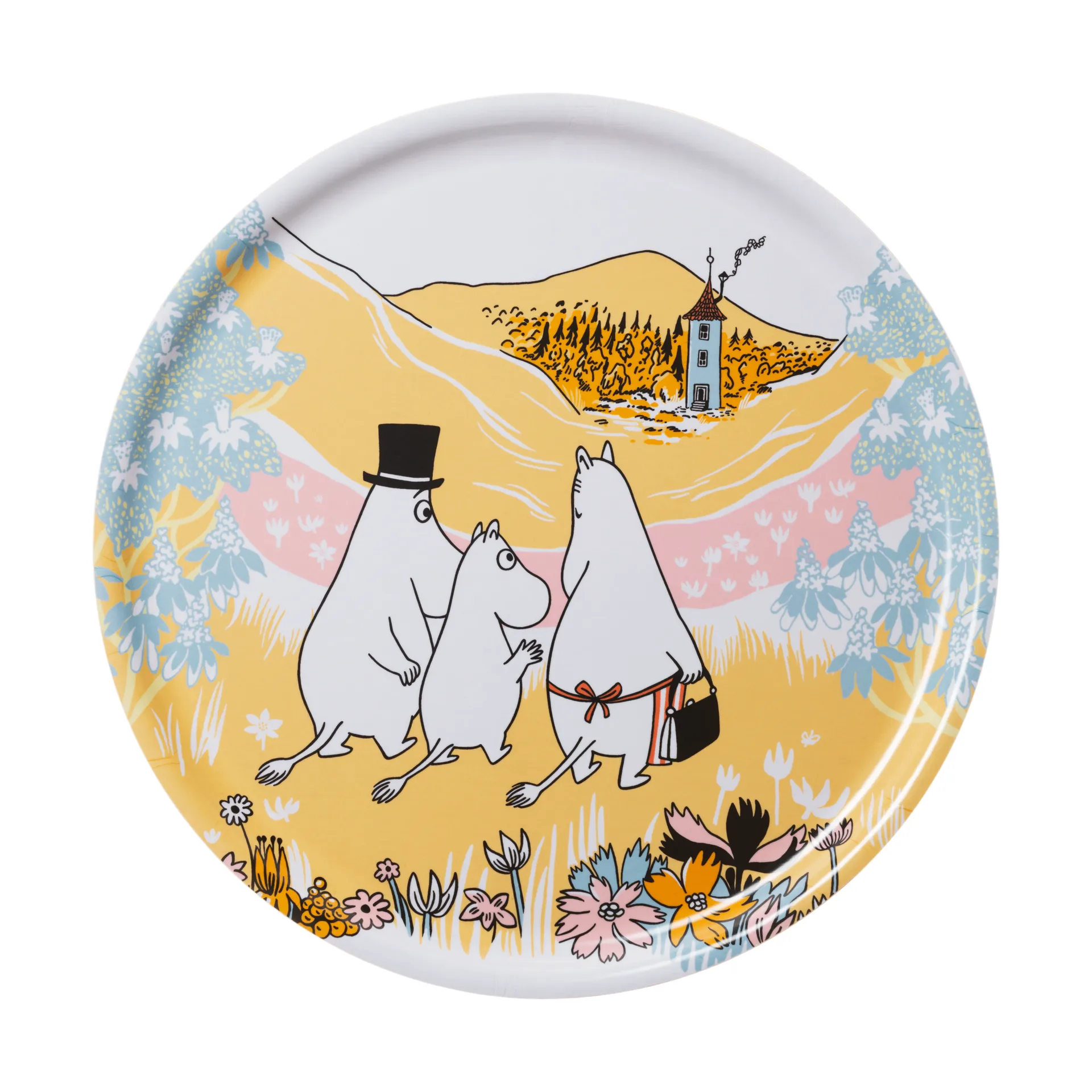Perhehetki Muumi-tarjotin, Ø35 cm Moomin Arabia