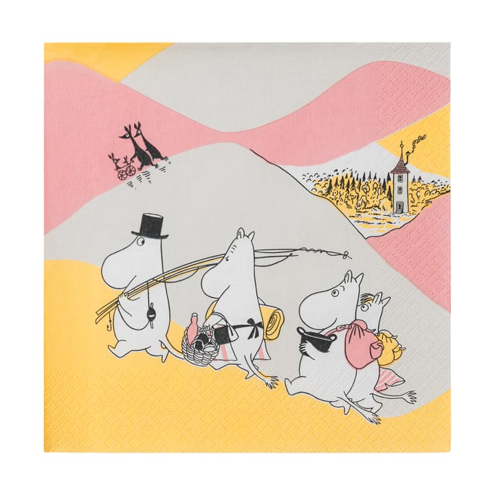 Perhehetki paperinenäliina 33x33 cm 20-pack., Monivärinen Moomin Arabia