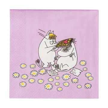 Rakastuneet Muumi paperiservetti 33x33 cm - 20 kappaletta - Moomin Arabia