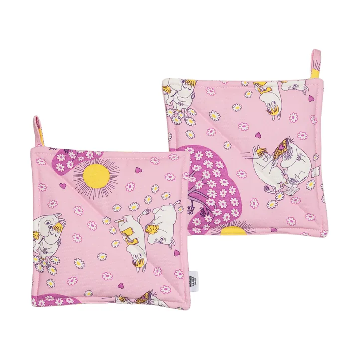 Rakastunut Muumi patalaput 2-pack - 22×22 cm - Moomin Arabia