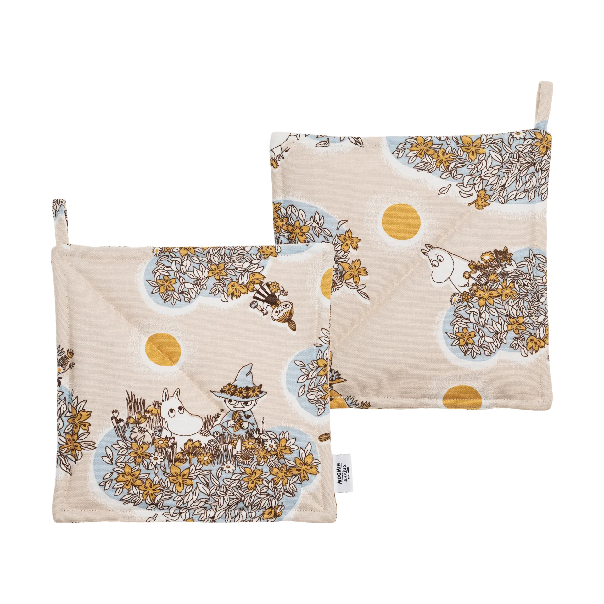 Sydänystävät Muumi patalaput 2-pack, 22x22 cm Moomin Arabia