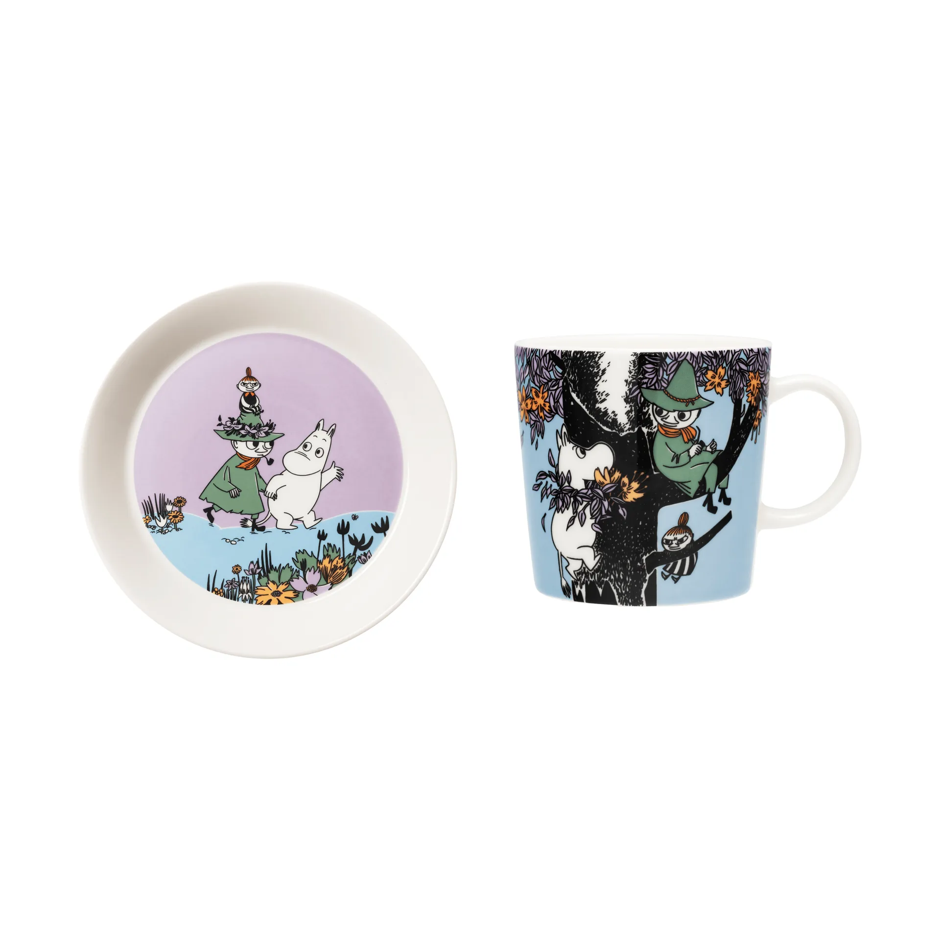 Ystävät ikuisesti Muumi-muki ja -lautanen, 2 osaa Moomin Arabia
