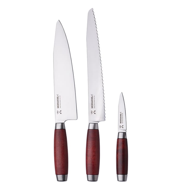 Morakniv veitsisetti 3 osaa - punainen - Morakniv