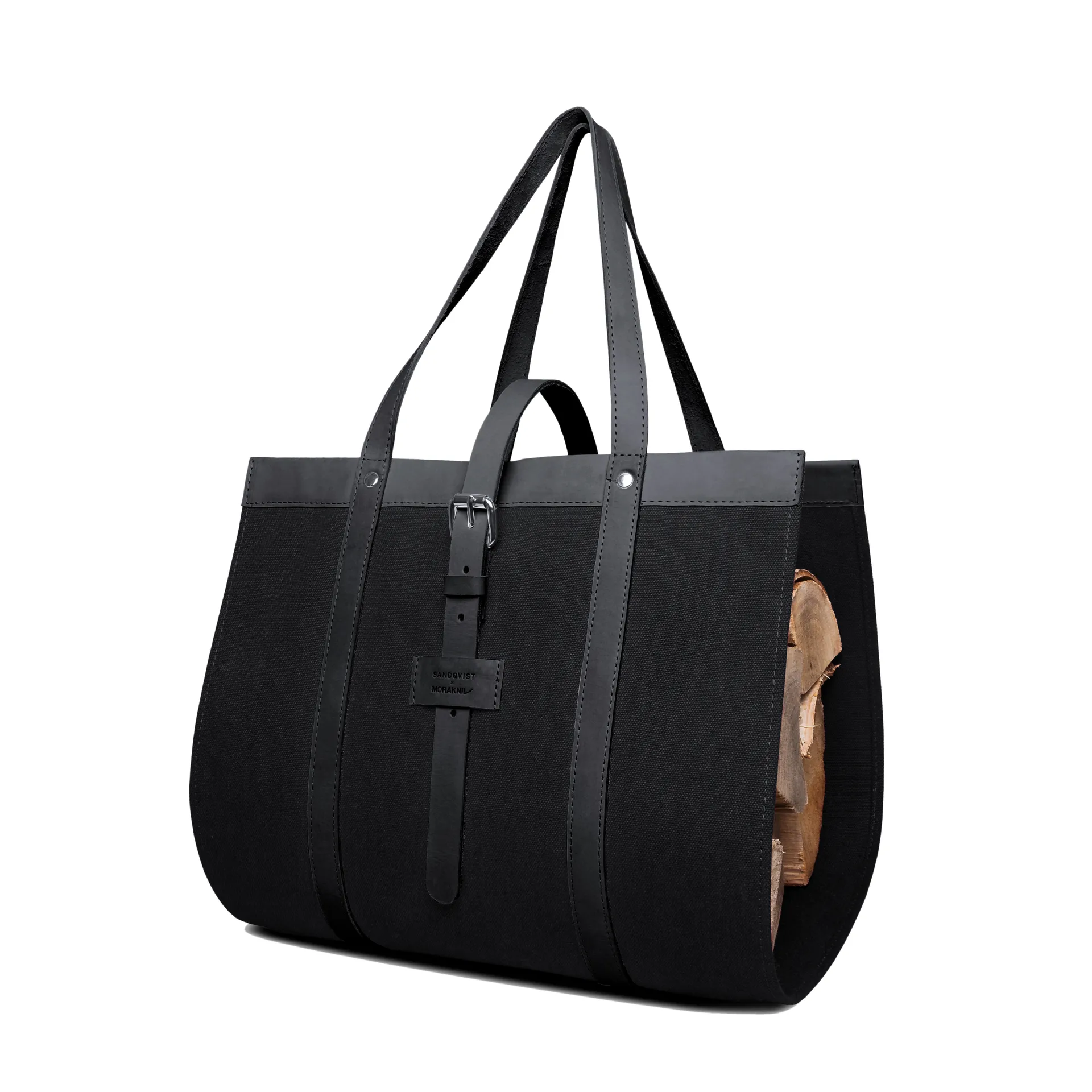 Sandqvist Moraveitsi -polttopuukori sekä Vuoluveitsi Classic, musta Morakniv