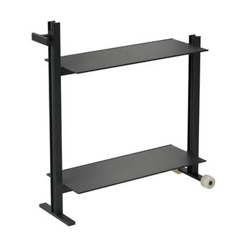 Museum Trolley tarjoiluvaunu - Musta, 74,5x77,5x24 cm - Museum