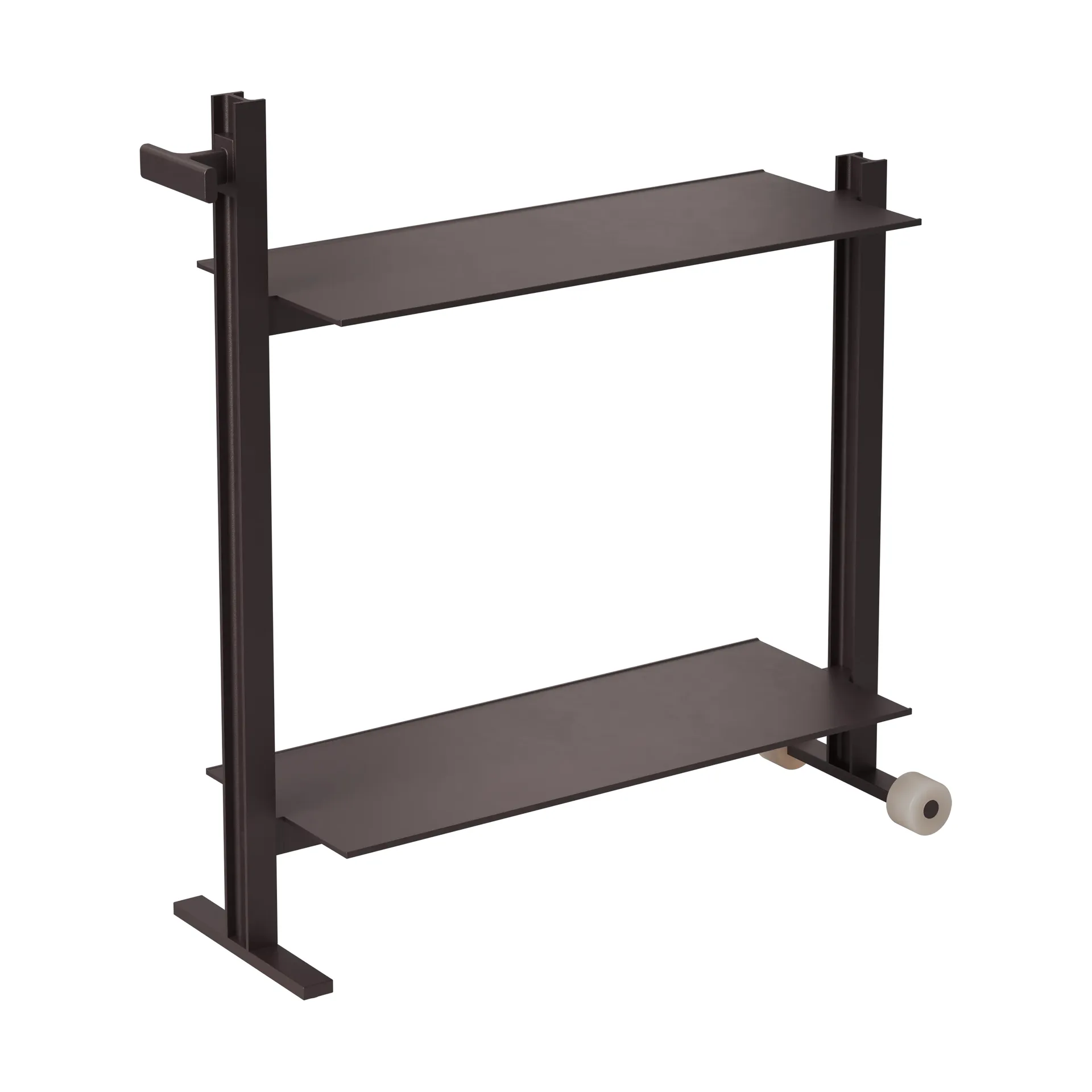 Museum Trolley tarjoiluvaunu, Tummanruskea, 74,5x77,5x24 cm Museum