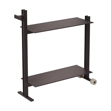 Museum Trolley tarjoiluvaunu - Tummanruskea, 74,5x77,5x24 cm - Museum