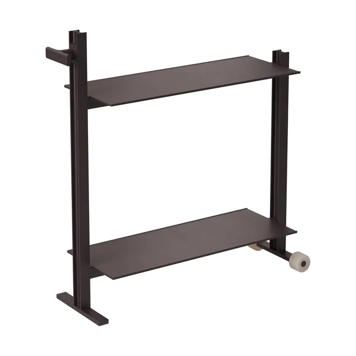 Museum Trolley tarjoiluvaunu - Tummanruskea, 74,5x77,5x24 cm - Museum