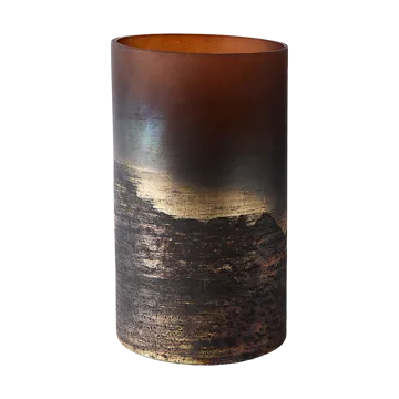 Lana maljakko Ø14x25 cm - Brown-gold - MUUBS