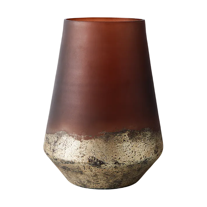 Lana maljakko Ø18x26 cm, Brown-gold MUUBS