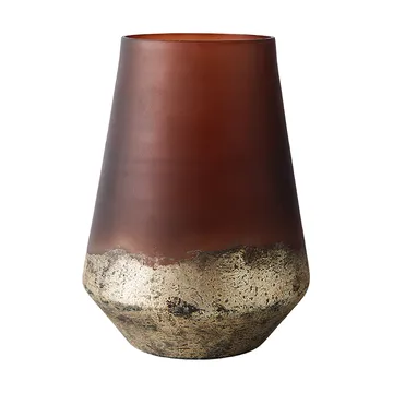 Lana maljakko Ø18x26 cm - Brown-gold - MUUBS