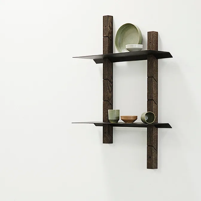 Oaks 70 hyllylevy, Musta MUUBS