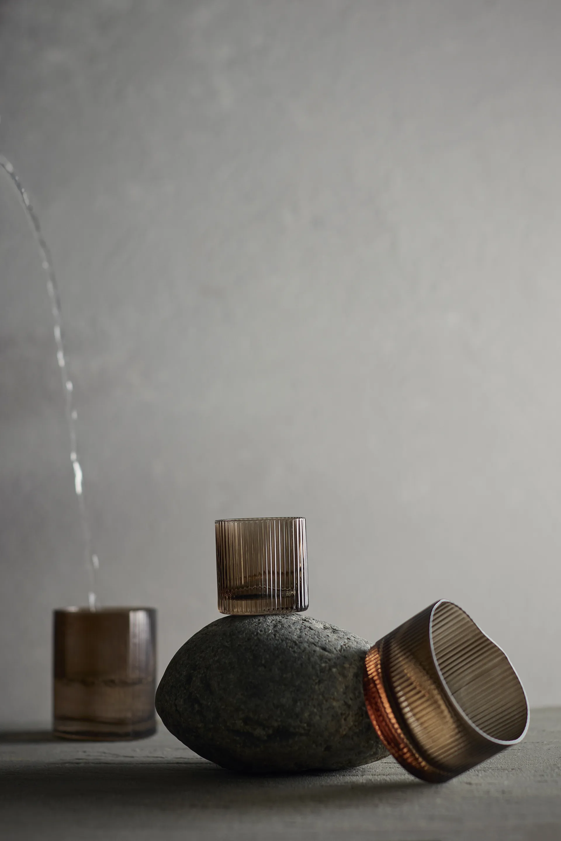 Ripe juomalasi matala 20 cl, Savunruskea MUUBS