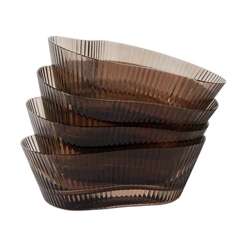 Ripe kulho 4-pack - Savunruskea - MUUBS