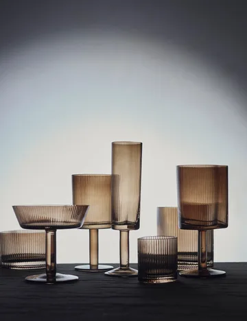 Ripe samppanjalasi 14,5 cl - Savunruskea - MUUBS