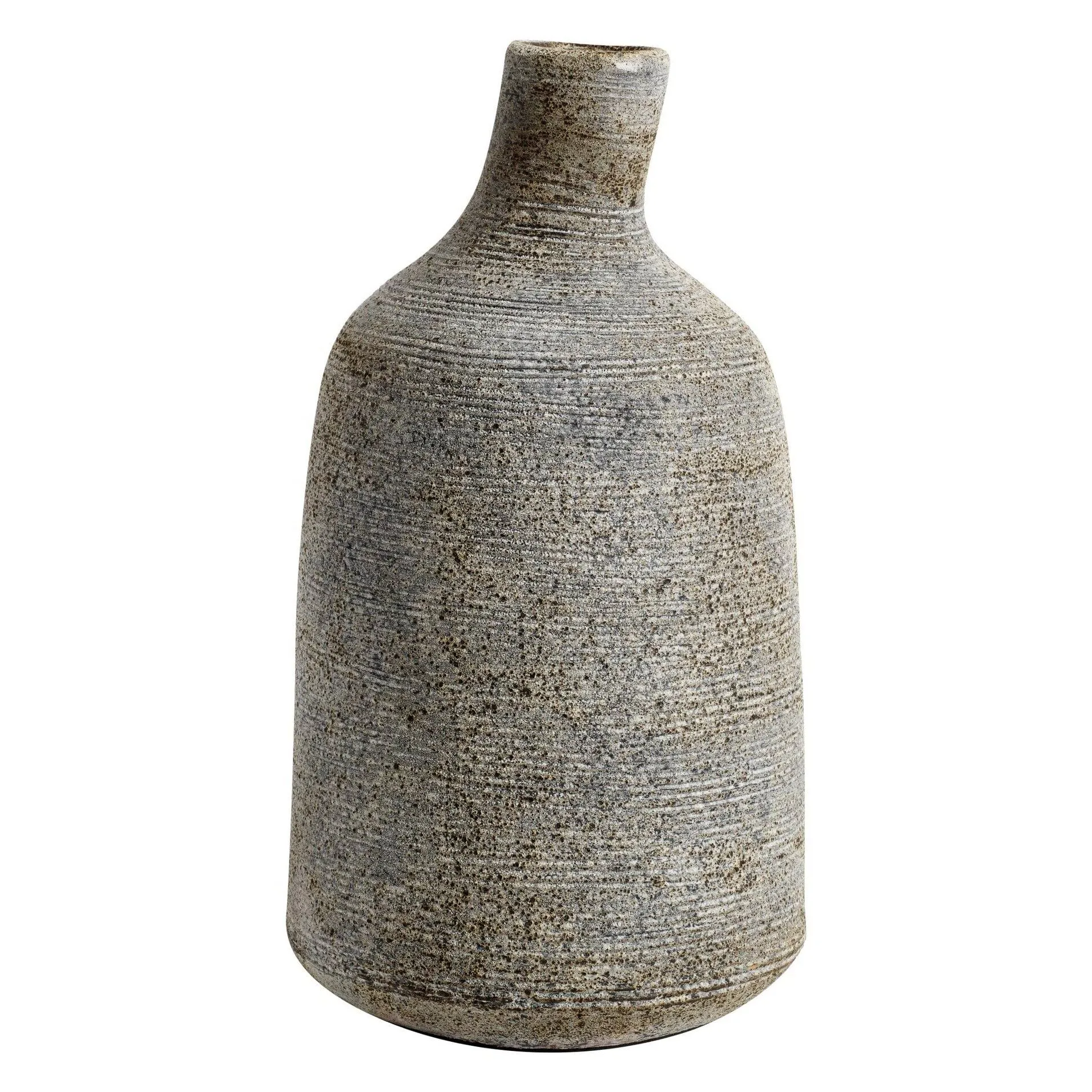 Stain vaasi large 26 cm, Harmaanruskea MUUBS