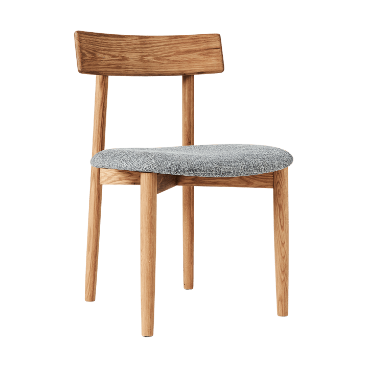 Tetra tuoli istuimella - Betonin värinen kangas-luonnollinen öljytty tammi - MUUBS