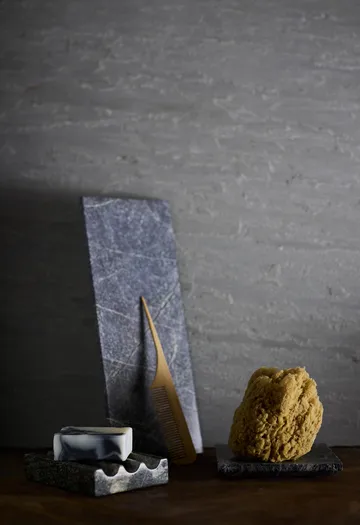 Valkoinen koristealusta - Meriruoho, 30×12 cm - MUUBS