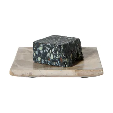 Valkoinen koristealusta - Simpukan kuori, 12×12 cm - MUUBS