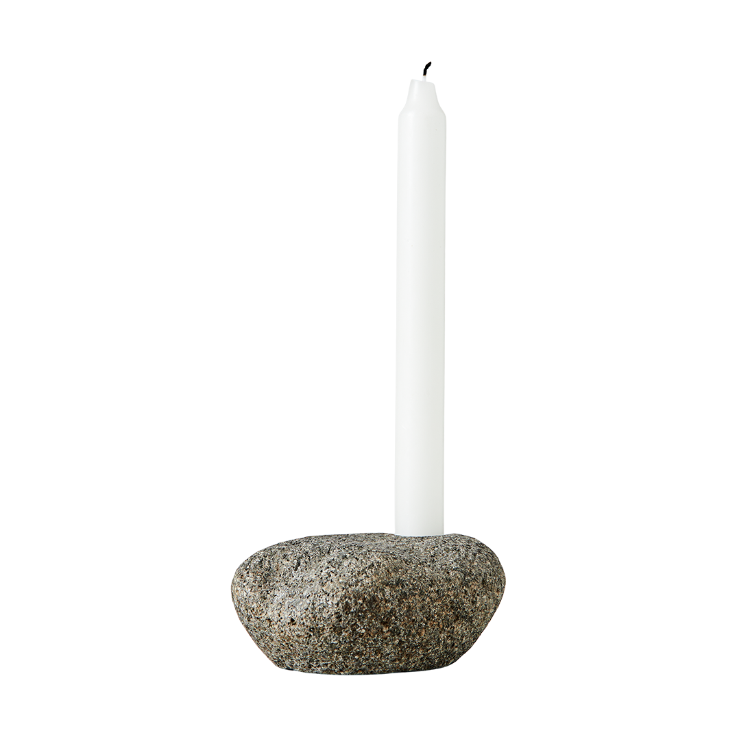 MUUBS Valley kynttilänjalka 6 cm Luonnonkivi