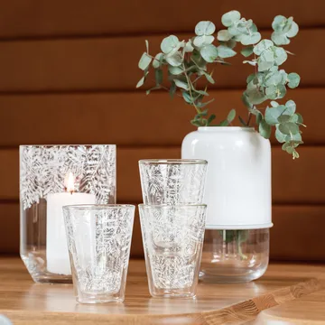 Capsule säädettävä maljakko 18-28 cm - Valkoinen-kirkas - Muurla