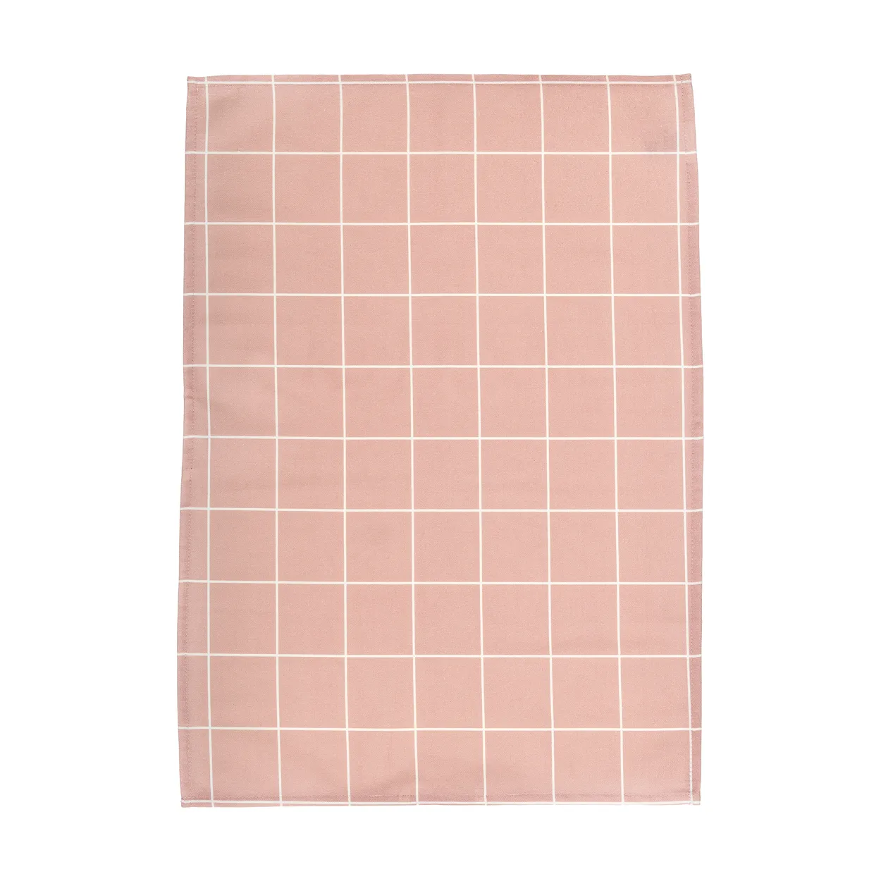 Muurla Checks & Stripes keittiöpyyhe 50x70 cm Vaaleanpunainen