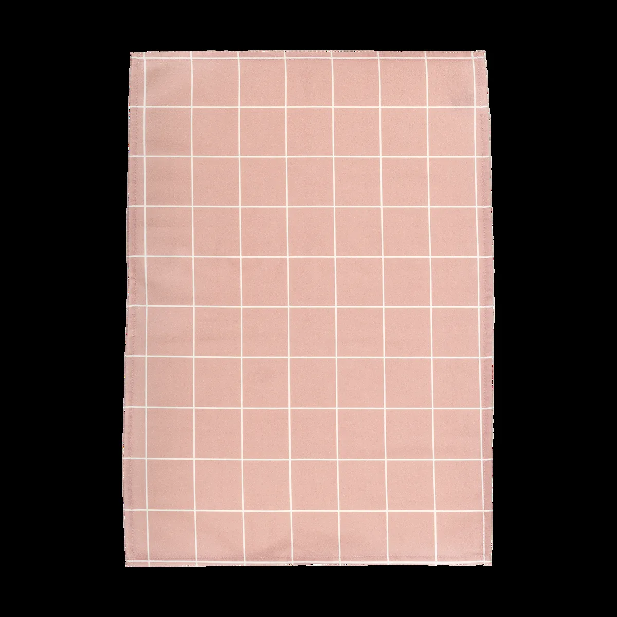 Muurla Checks & Stripes keittiöpyyhe 50x70 cm Vaaleanpunainen