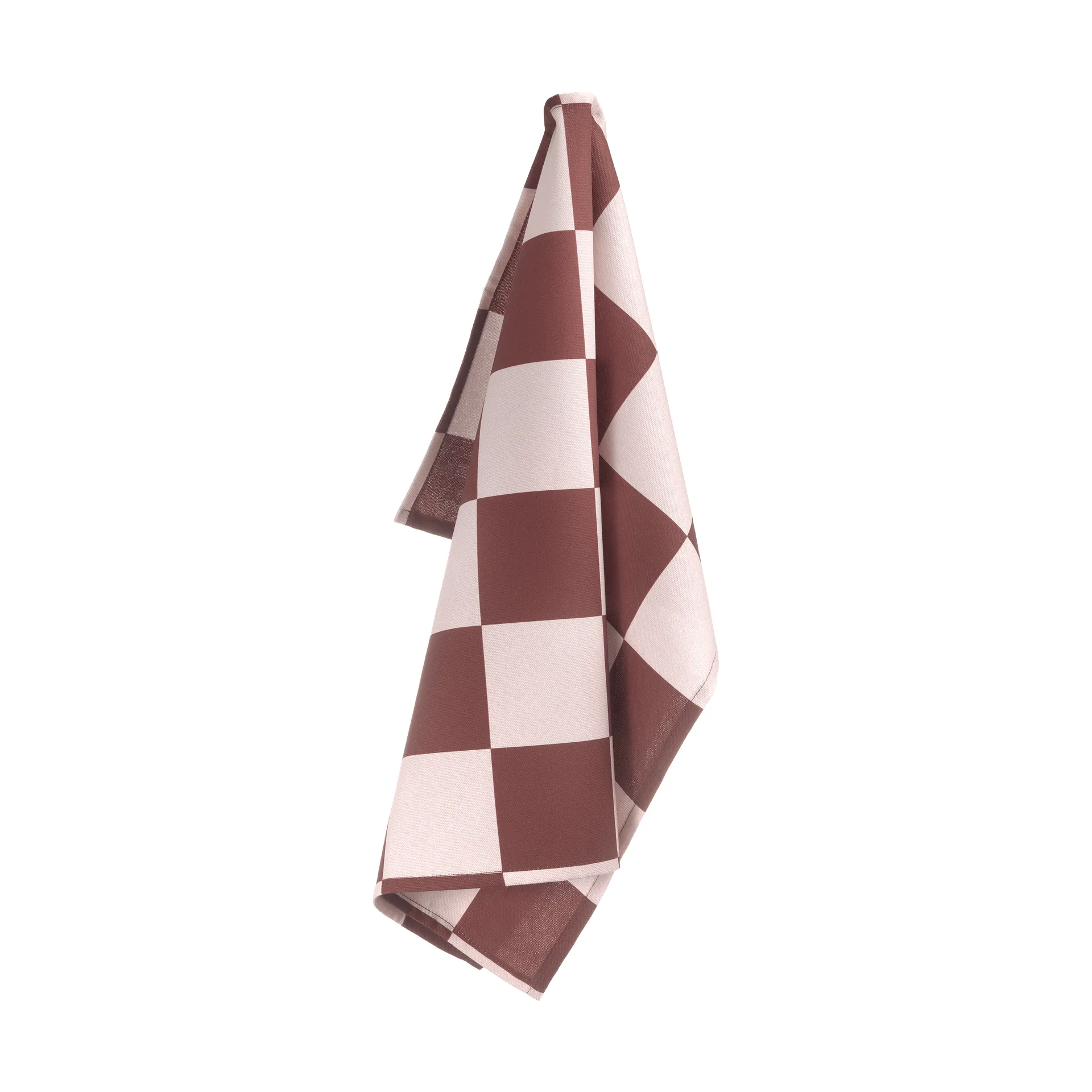 Checks & Stripes keittiöpyyhe, Brown-pink, 50x65cm Muurla