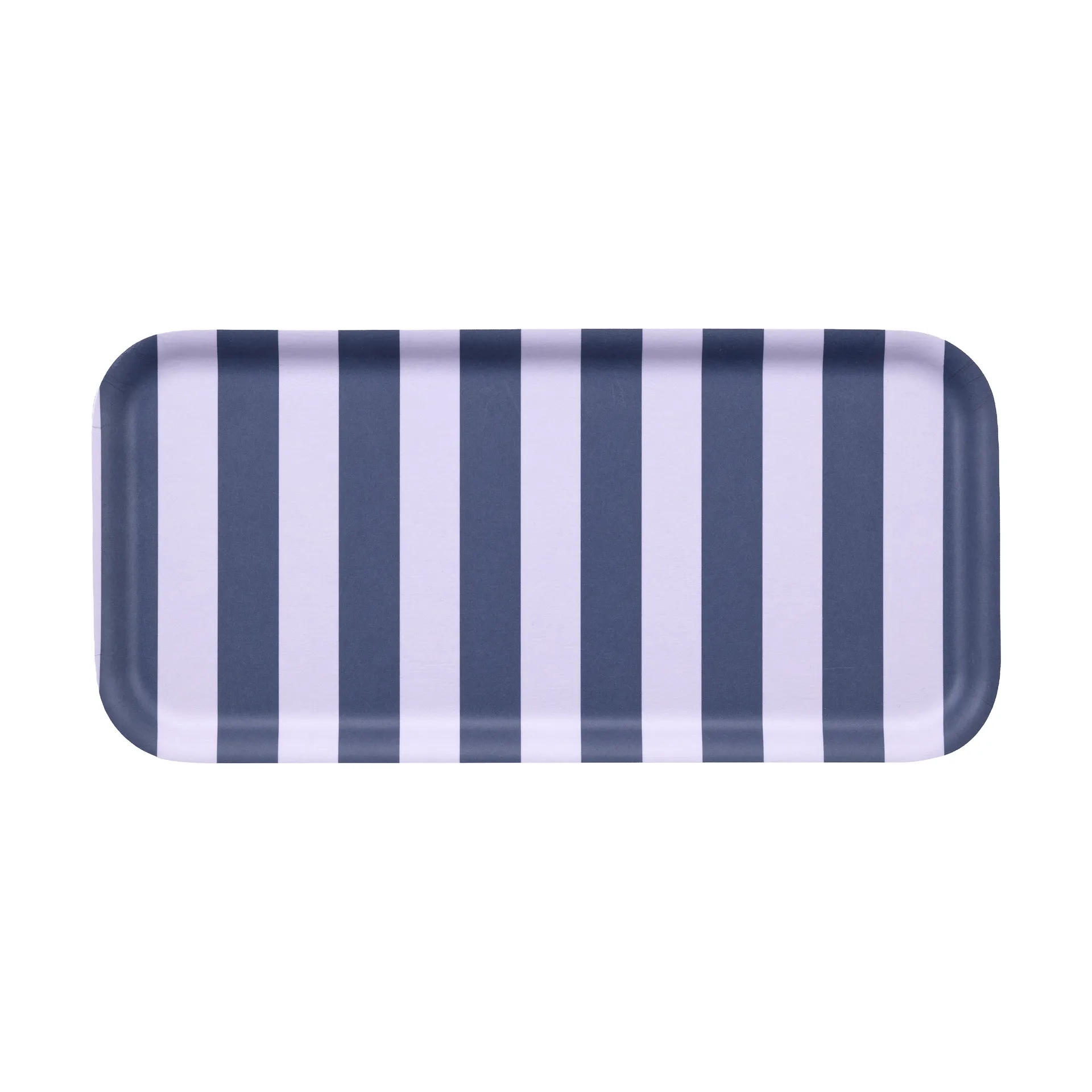 Checks & Stripes -tarjotin 13 x 27 cm, Lilac-blue Muurla