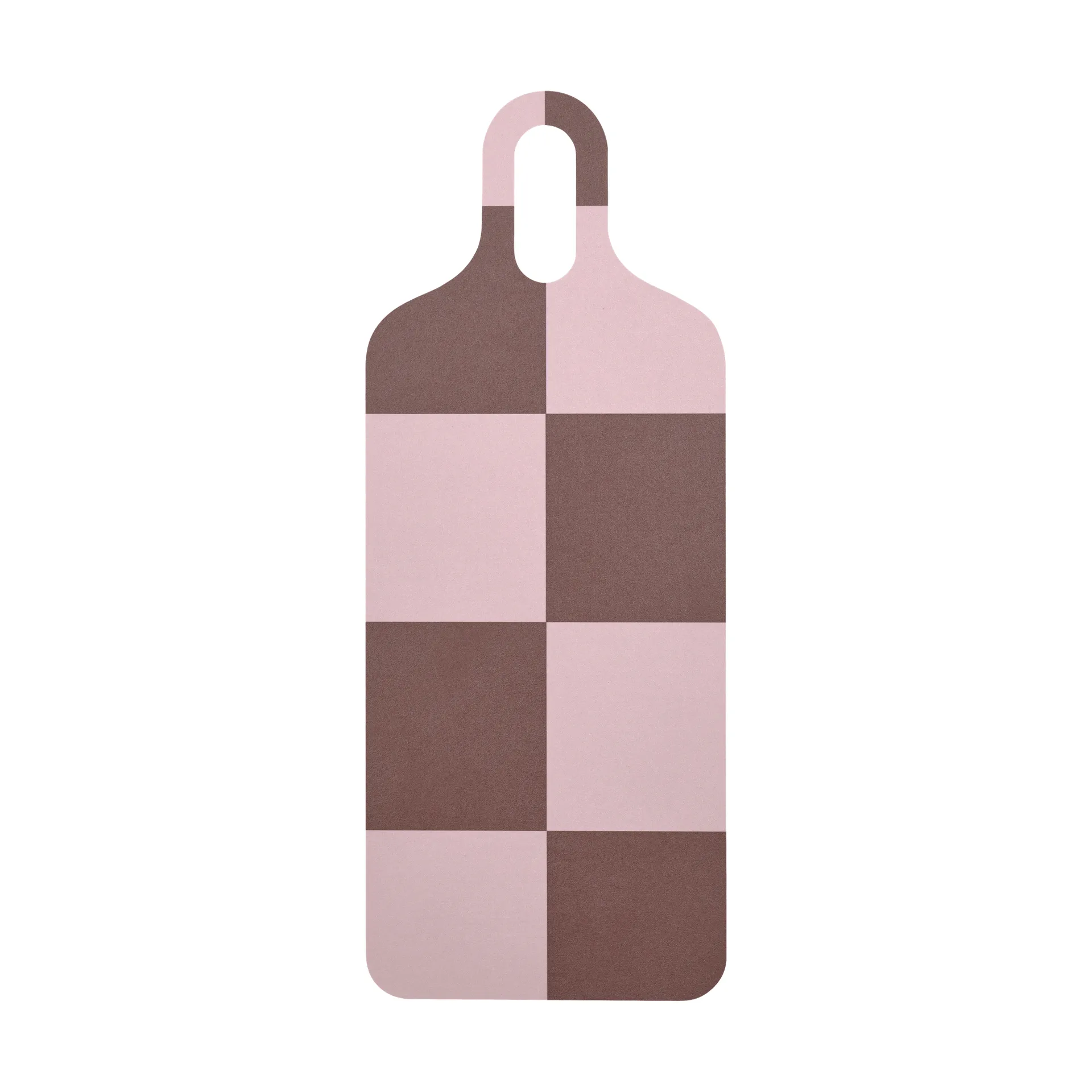Checks & Stripes -tarjotin 13 x 33 cm, Brown-pink-green Muurla