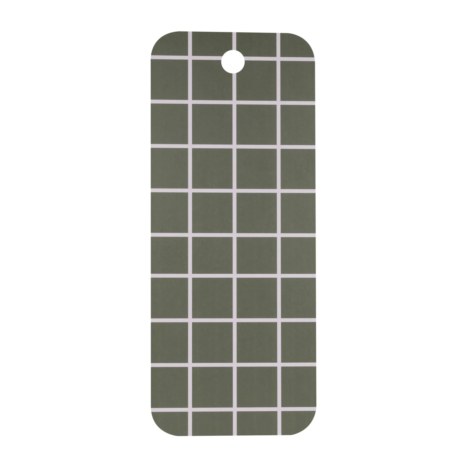 Checks & Stripes -tarjotin 18 x 44 cm, Green-beige Muurla