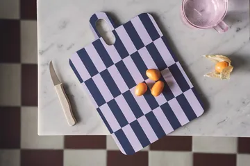 Checks & Stripes -tarjotin 21 x 31 cm - Lilac-blue-green - Muurla
