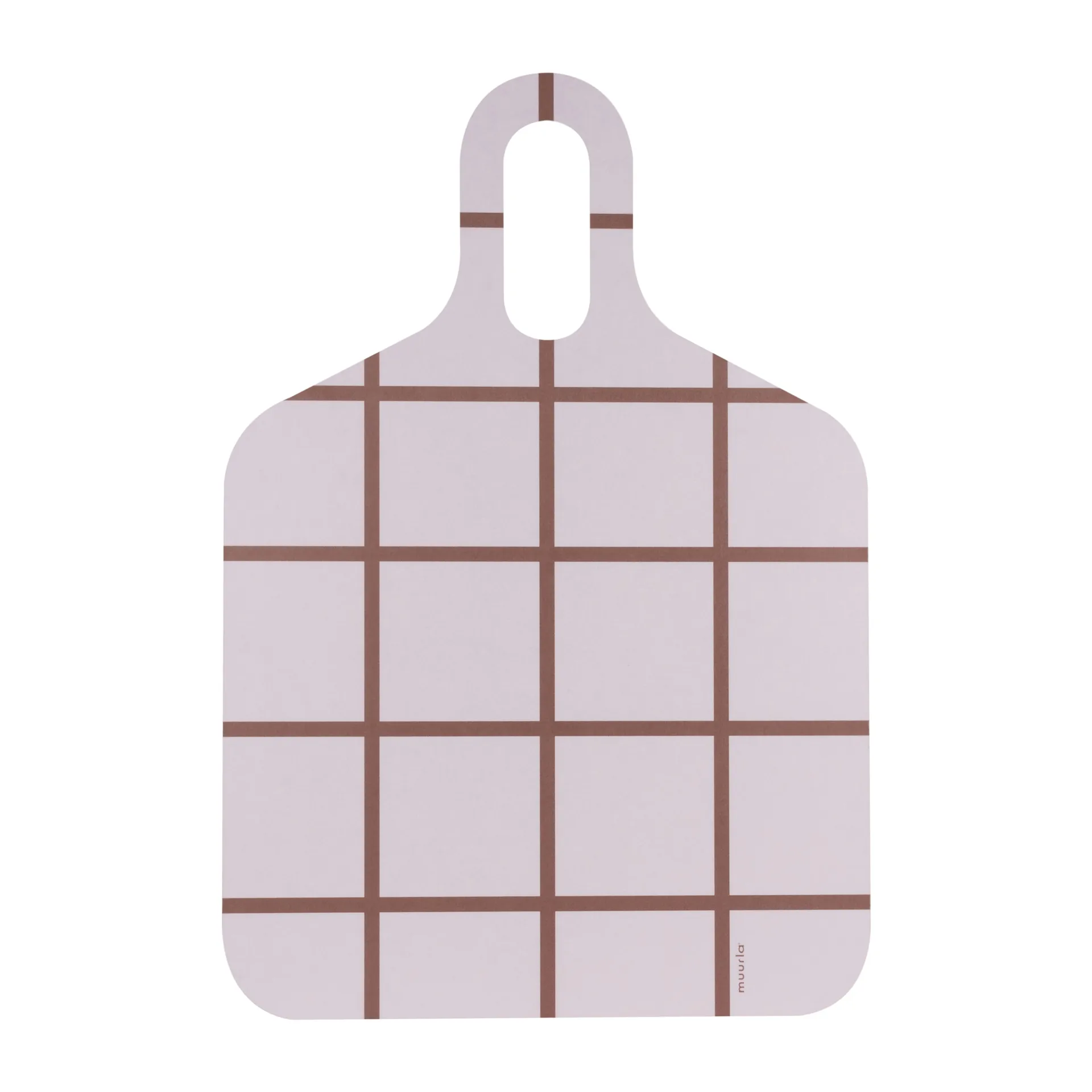 Checks & Stripes -tarjotin 30 x 44 cm, Brown-beige Muurla