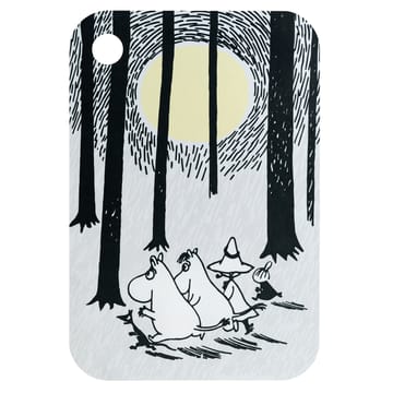 Chop & Serve In the Woods -tarjotin 21 x 31 cm - Valkoinen-musta - Muurla