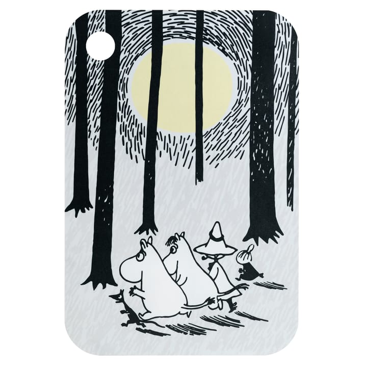 Chop & Serve In the Woods -tarjotin 21 x 31 cm - Valkoinen-musta - Muurla