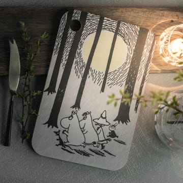 Chop & Serve In the Woods -tarjotin 21 x 31 cm - Valkoinen-musta - Muurla