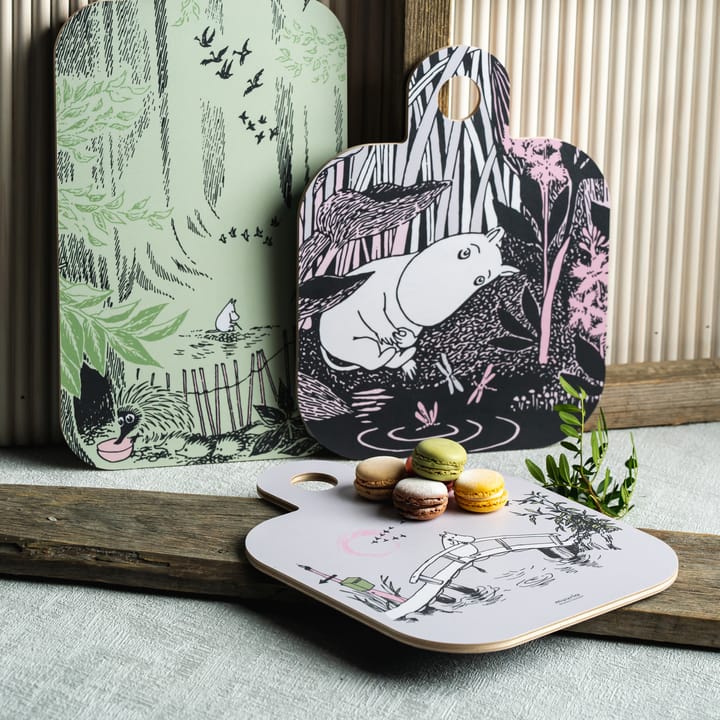 Chop & Serve Missing you -tarjotin 25 x 32 cm - Musta-vaaleanpunainen - Muurla
