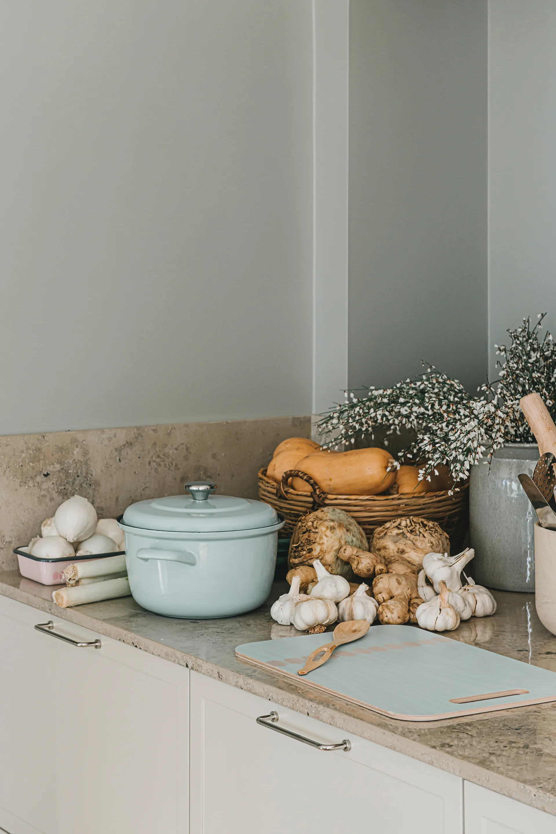 Chop & Serve Vappu tarjotin 30x44 cm, Koivu-Vihreä Muurla