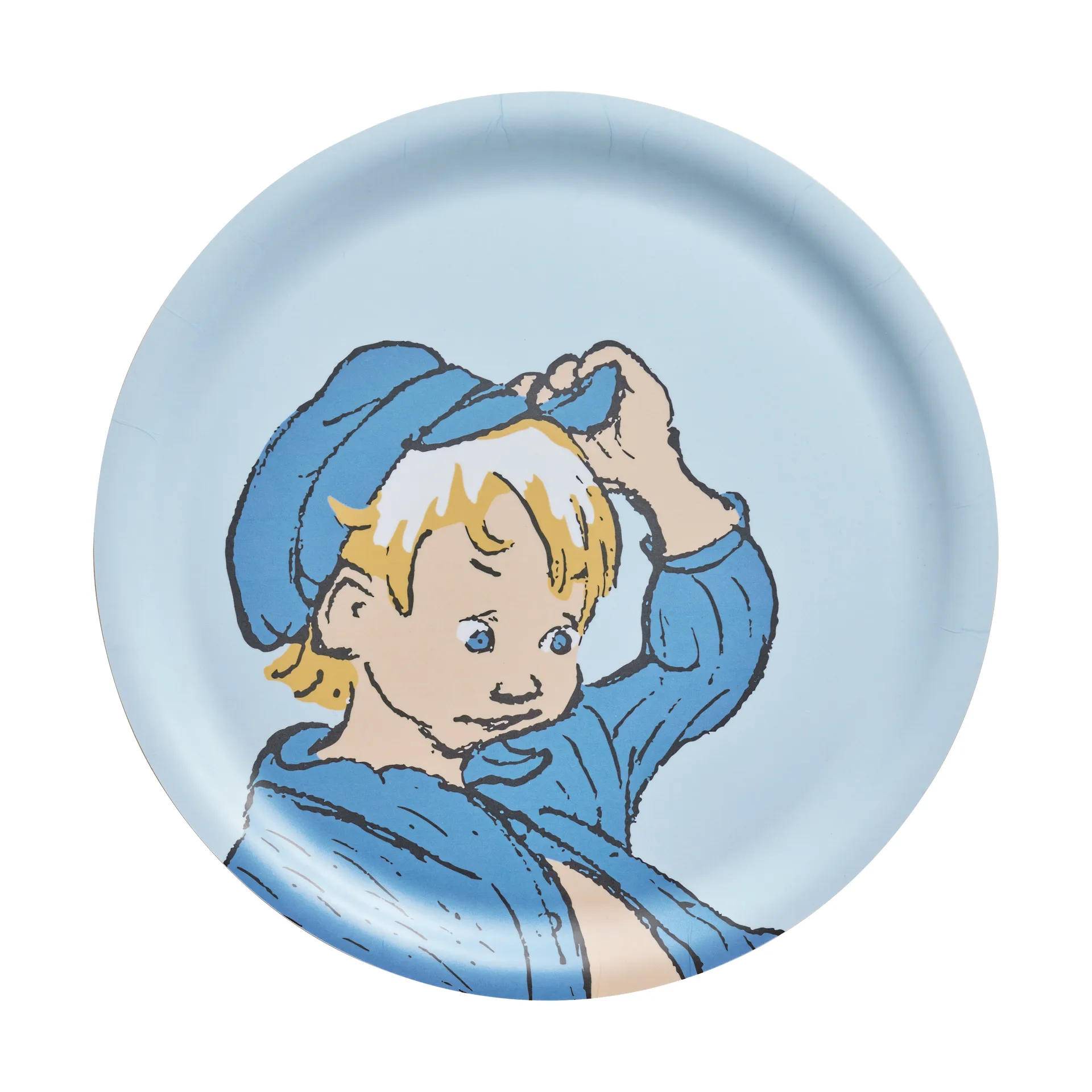 Eemeli tarjotin Ø25 cm, Sininen Muurla