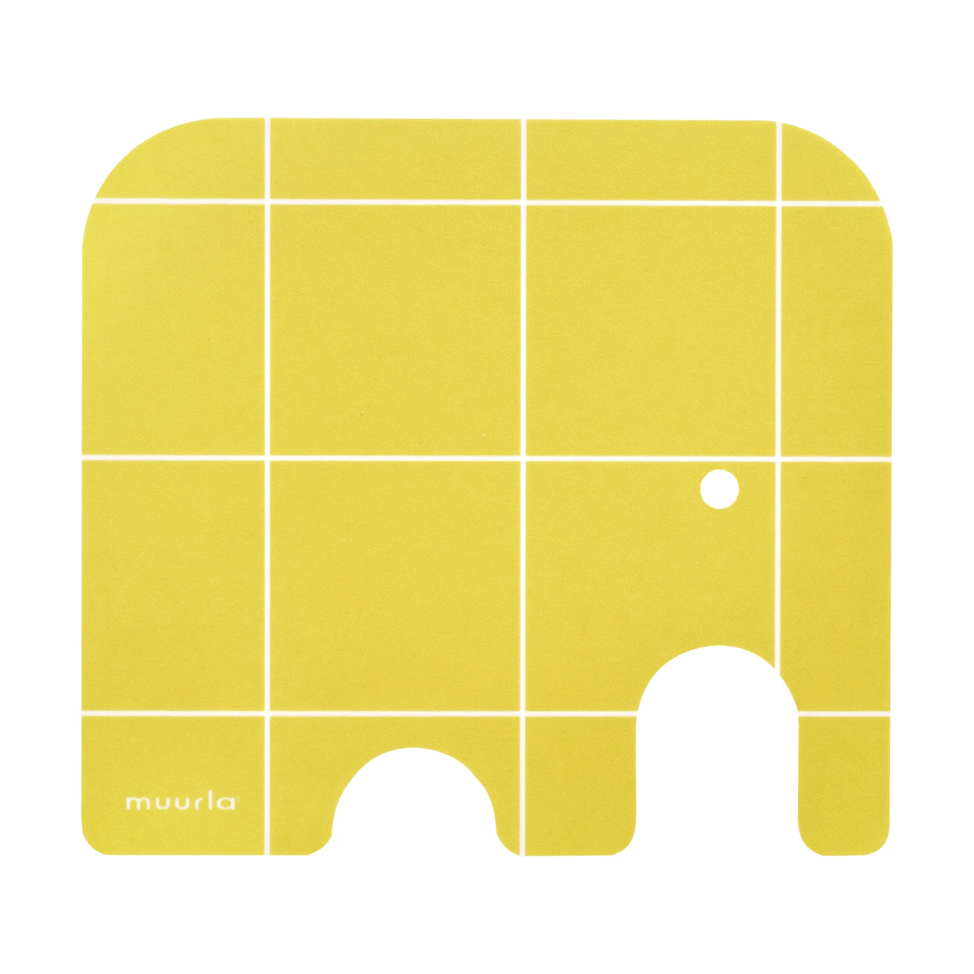Elephant lasinalunen 11x10 cm, Keltainen Muurla