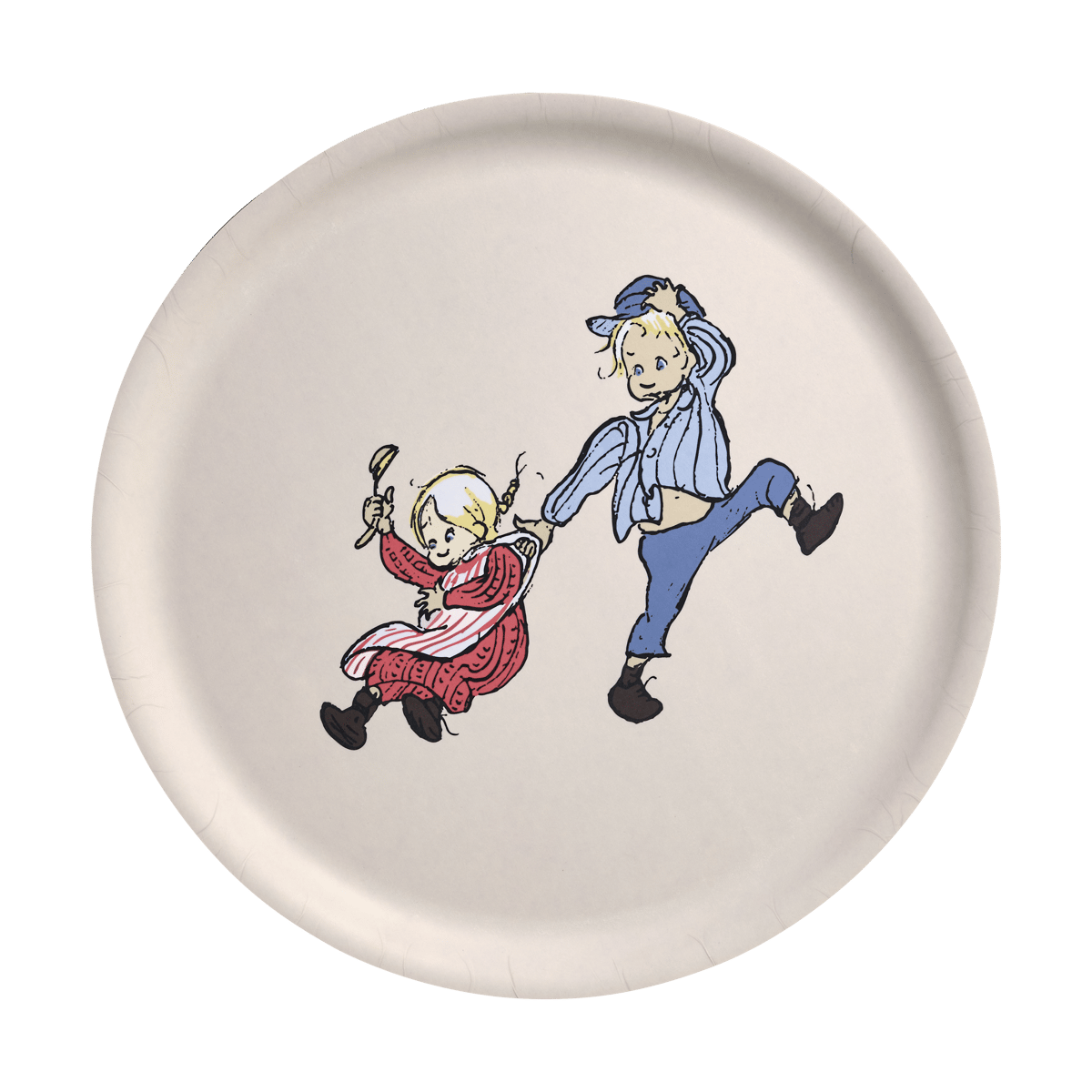 Muurla Emil ja Ida tarjotin 35 cm Valkoinen | Skandinaavinen Sisustus | Tabletit | Valkoinen