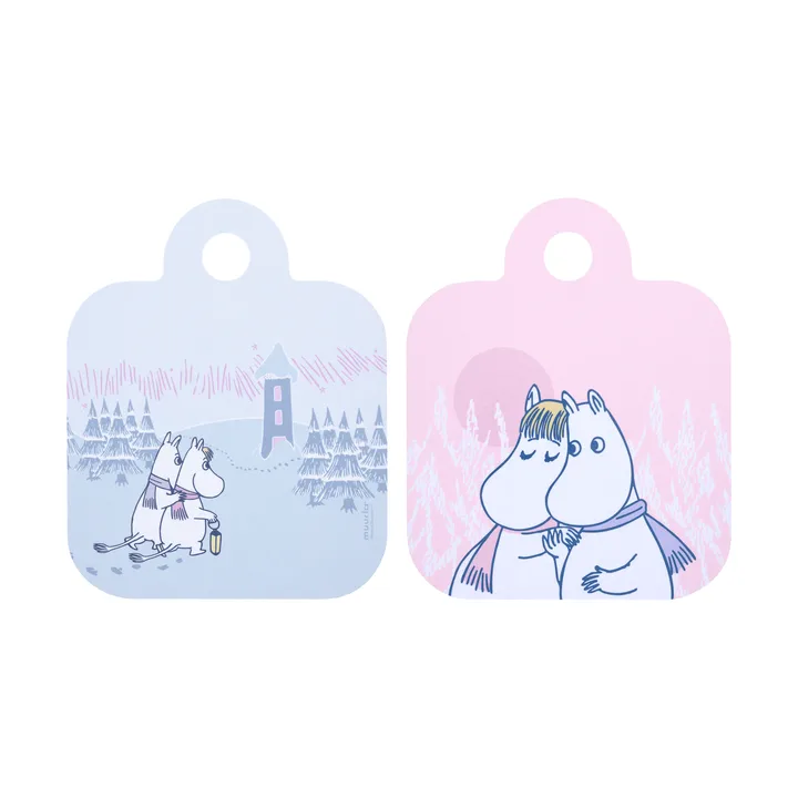 Frosty Day Muumi Chop & Serve tarjotin - 20x25 cm - Muurla