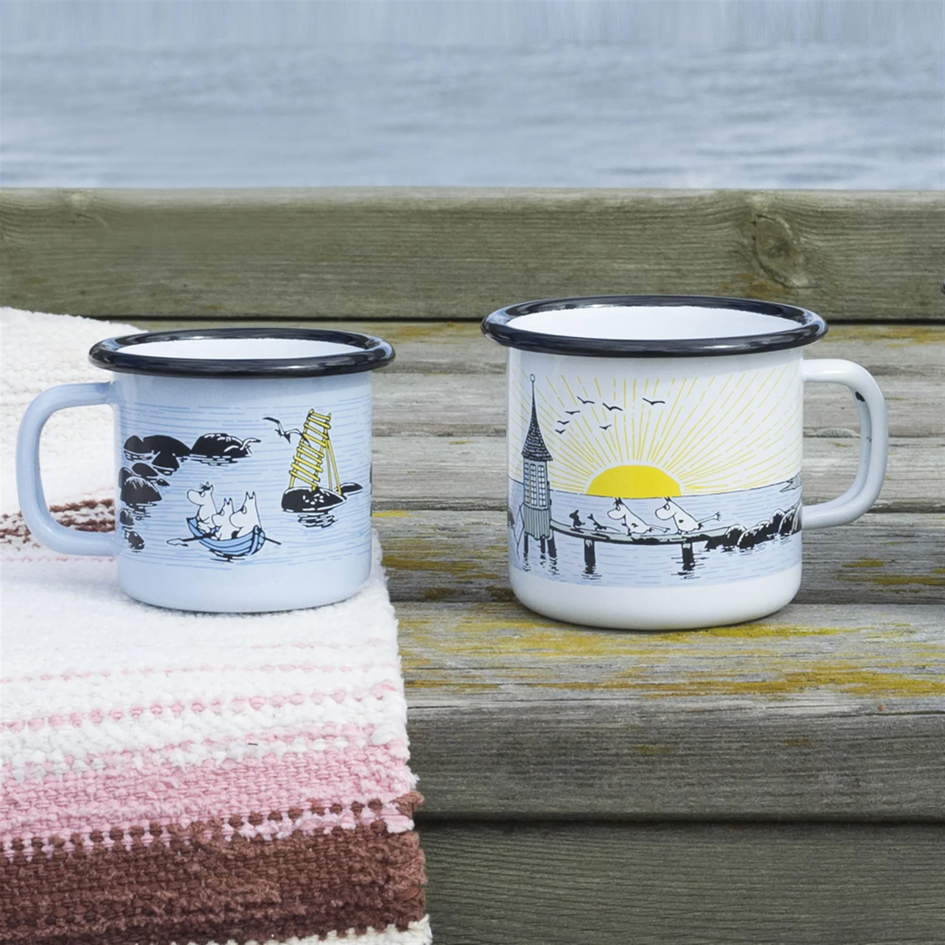 Kesätuulessa emalimuki, 2,5 dl Muurla