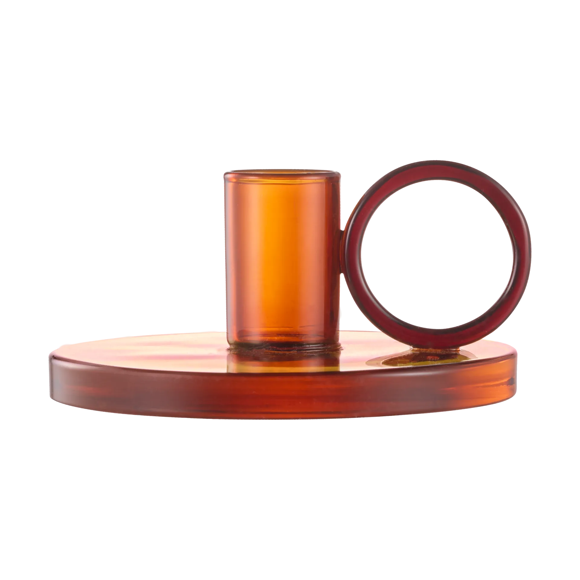 Loop kynttilänjalka Ø11 cm, Amber Muurla